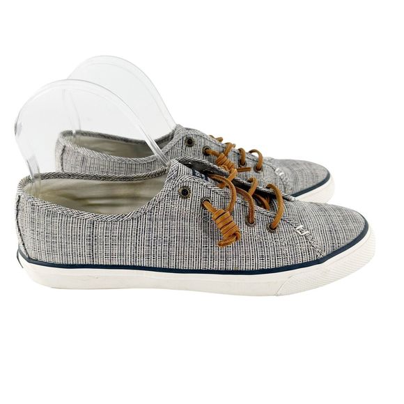Sperry Shoes - Sperry Shoes Womens 9.5 Blue Linen Crest Vibe Lace Up Low Top Canvas Sneaker